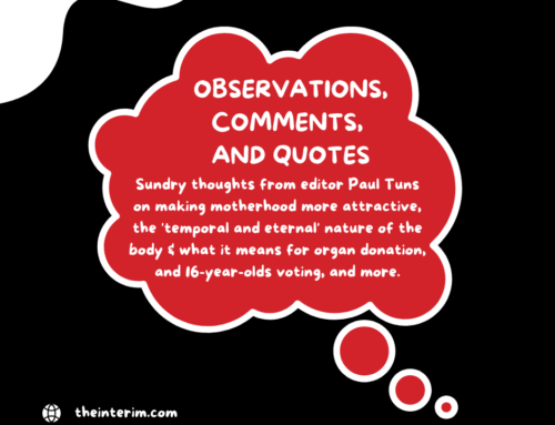 Observations, comments, and quotes