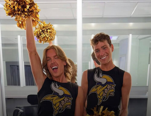 Vikings with pom-poms